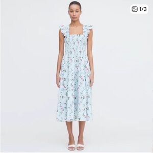 Hill House Blue Floral Midi Dress easter graduation dress